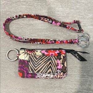 Vera Bradley Floral Lanyard and ID Holder
